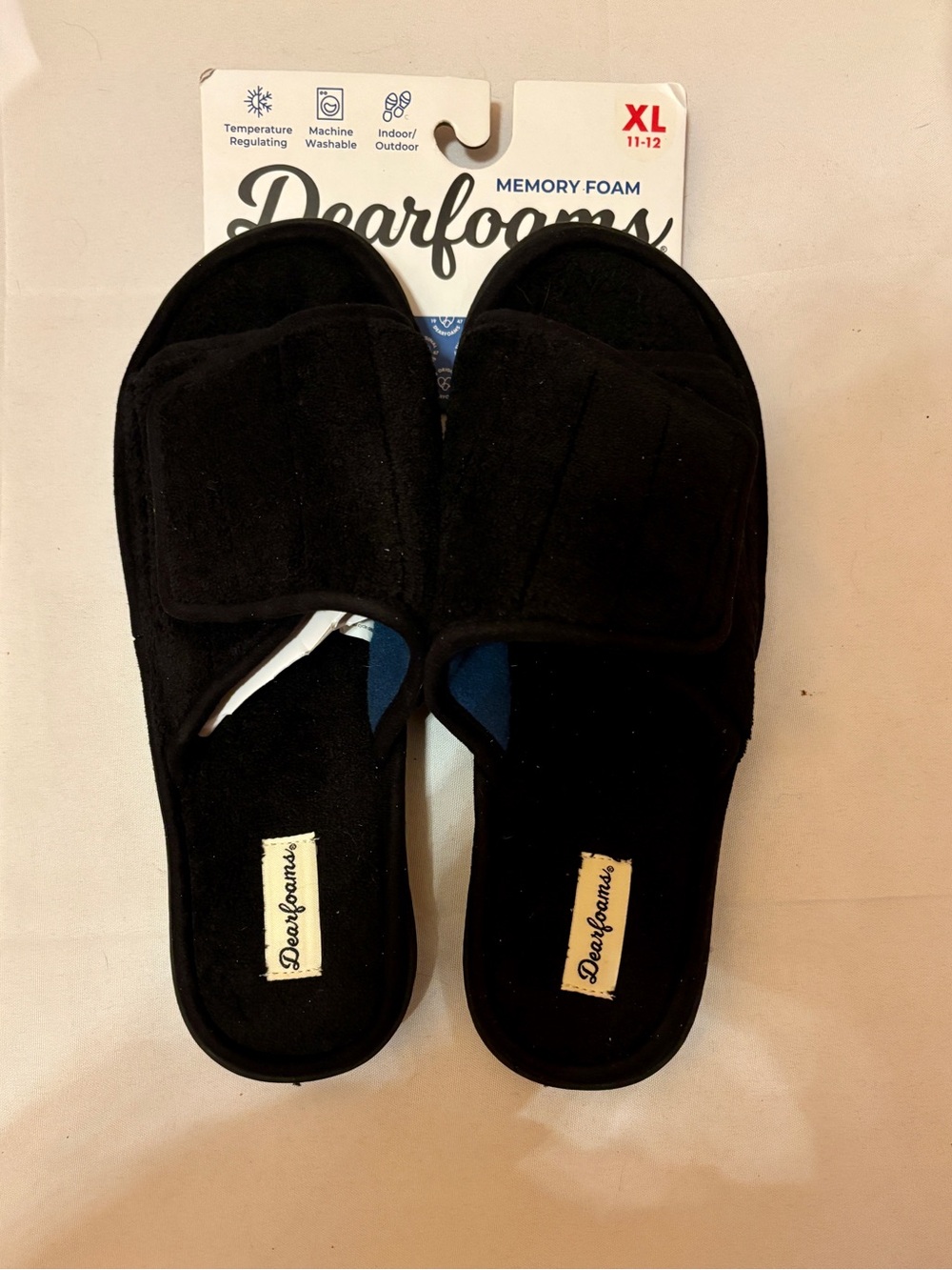 Dearfoams Mickey Terry Adjustable Slide Slipper Women’s XL (11/12)